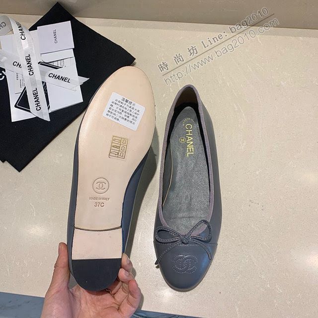 Chanel女鞋 香奈兒頂級芭蕾舞鞋 Chanel羊皮舒適平底鞋  naq1072